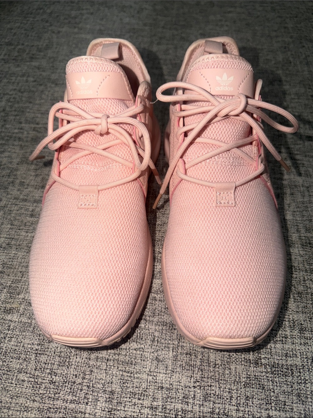 Adidas Women’s Light Pink Mesh Lace-Up Sneakers size 7